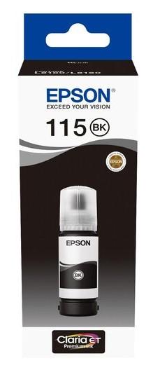 C13T07C14A EPSON 115 Czarny 70 ml (115 EcoTank) - czarny, oryginalny atrament Epson, 70 ml, 6200 stron (Epson EcoTank L8160, L8180)