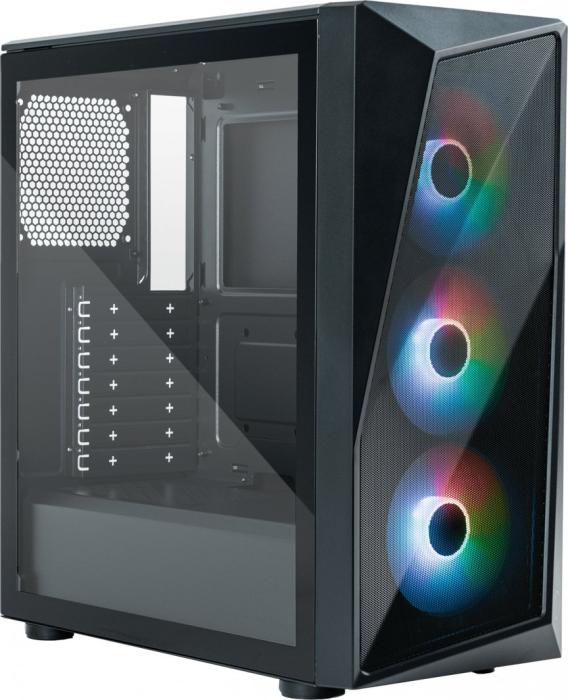 CoolerMaster CMP 520 mini-ITX (szkło hartowane) (1x USB 2.0, 1x USB 3.1) (2x2.5, 2x3.5) [CP520-KGNN-S00]