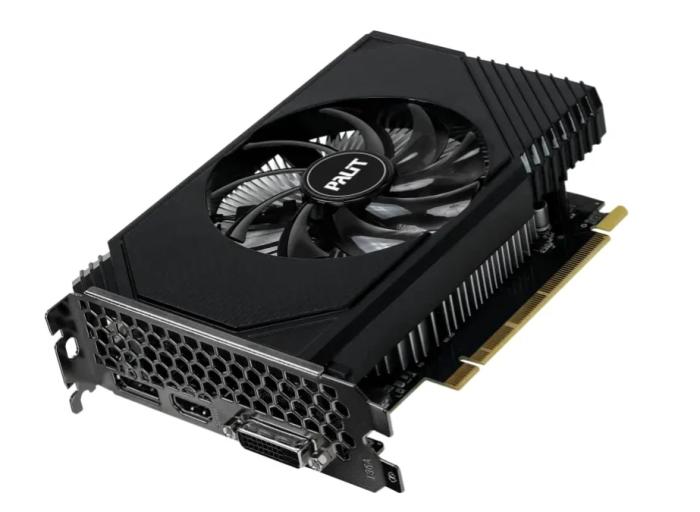 GeForce PCI-E RTX3050 Palit 6GB GDDR6 StormX OC BOX [NE63050S18JE-1070F] (HDMI 2.1, DP 1.4a, DVI) (96-bit, PCI-E 4.0)