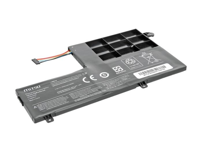 Replacement bateria Lenovo Yoga 500-14ISK, S41-70, S41-75, S41-70AM-IFI, S41-35 7.4V, 4050mAh, 30Wh (czarny) [L14M2P21 2ICP6, 54, 90]