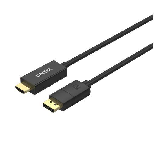 Unitek Kabel DisplayPort M 1.2 / HDMI 2.0 4K@60Hz (miedziane żyły) (1.8m) [V1608A]