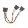Qoltec Kabel zasilający SATA (F) / 2xSATA (F) (50 cm) [52314]