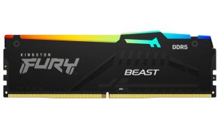 DDR5 32GB 5600 MHz Kingston Fury Beast RGB Black XMP 3.0 AMD EXPO CL36 36-38-38 1.25V [KF556C36BBE2A-32]