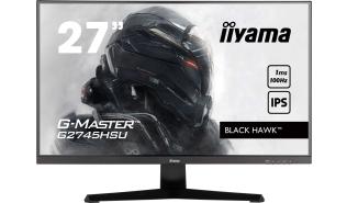 (27) Iiyama G-Master Black Hawk G2745HSU-B2 (IPS LED, 1920x1080 , 300, 1300:1, 1ms, 100Hz) (HDMI 1.4, DP 1.2) głośniki (2x2W), czarny