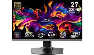 (27) MSI MPG OLED 272URXDE QD-OLED (QD-OLED, 3840x2160, 1000, 0.03ms, 138%sRGB, 240hz) (2xHDMI 2.1, 1xDP 1.4) czarny