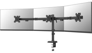 Uchwyt biurkowy na 3 monitory Neomounts 10-27 18kg (czarny) [DS60-600BL3]
