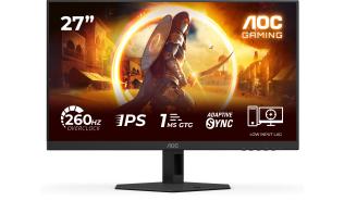 (27) AOC 27G4ZRE (IPS, 1920x1080, 300, 1ms, 122,5%, sRGB, HDR10, 240Hz) (2xHDMI 2.0, 1xDP 1.4) czarny