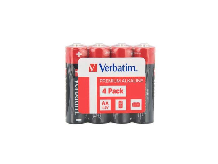 Bateria Verbatim AA LR6 Alkaliczna Shrink (4 szt.) [49501]