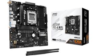 Asrock A620AM PRO-A WIFI (AMD A620) [AM5, 4xDDR5 do 8000MHz, (HDMI 2.1) (3xM.2, 1xPCIe 4.0 x16, 1xPCIe 3.0 x4), WiFi 6E, BT 5.2, micro ATX]