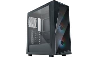 CoolerMaster CMP 520 mini-ITX (szkło hartowane) (1x USB 2.0, 1x USB 3.1, 1xJack combo) (2x2.5, 2x3.5/2.5) [CP520-KGNN-S00]