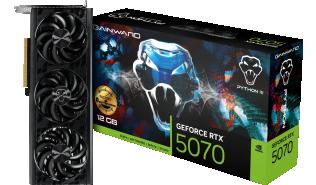 GeForce RTX5070 Gainward 12GB GDDR7 Python III OC [NE75070S19K9-GB2050T] (1xHDMI 2.1b, 3xDP 2.1b) (192-bit, PCIe 5.0)
