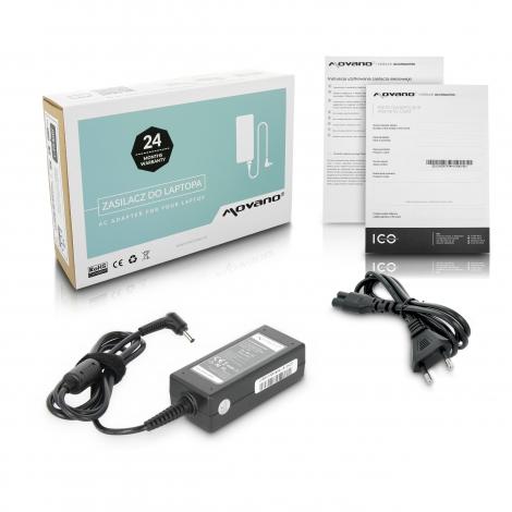 Movano zasilacz do laptopa ASUS 19V / 1.75A / 33W z wtyczką 4.0x1.35mm [AS19175E]