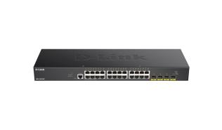 D-Link 28-Port Smart Managed Gigabit Switch 4x 10G dlink green 3.0 24x 10/100/1000Mbit/s TP RJ-45 Port 4x 10Gbit/s Fiber SFP+ (switrz zarządzalny) [DGS-1250-28X/E]