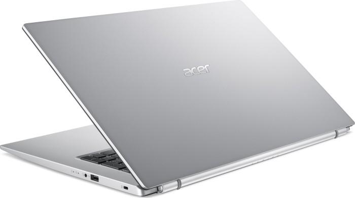 Acer Aspire 3 [NX.AD0EP.00S] 4-Core i5-1135G7/17.3 1920x1080 matowa IPS/8GB DDR4 (max 20GB)/512GB SSD/Iris Xe/Win11Home (srebrny)