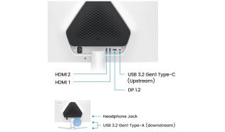 (27) Benq EX271 (IPS LED, 1920x1080, 400, 1ms, HDR10, 180Hz) (2xHDMI 2.0, DP 1.2, USB-C 3.0, 2xUSB-A 3.0 Audio) głośniki, biało-czarny