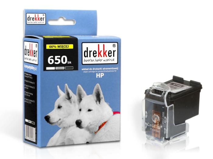 DH-650BK (650) - czarny wkład z atramentem Drekker, 18 ml, 1000 stron (zamiennik CZ101AE) (HP Advantage 2515, 2545, 2545, 1515, 2645, 3545, 4515, 3540, 1516, 2546)