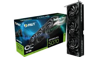 GeForce RTX5070 Palit 12GB GDDR7 Infinity 3 OC [NE75070S19K9-GB2050S] (1xHDMI 2.1b, 3xDP 2.1b) (192-bit, PCIe 5.0)