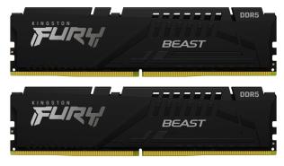 DDR5 64GB (2x32GB) 5200 MHz Kingston Fury Beast Black AMD EXPO, XMP 3.0 CL40 40-40-40 1.25V [KF552C40BB2K2-64]