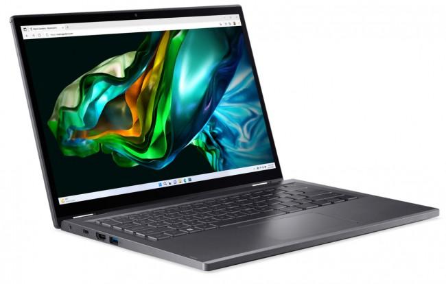 Acer Aspire 5 Spin 2w1 A5SP14-51MTN-55UH [NX.KHKEP.004] 10-Core i5-1335U/14 1920x1200 błyszcząca, dotykowa IPS/32GB/512GB/Iris Xe/pk/1.61kg/Win11Home/rysik (szary)