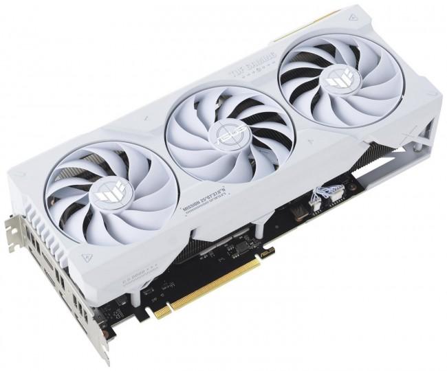 GeForce PCI-E RTX4070Ti Super Asus 16GB GDDR6X TUF Gaming OC White [TUF-RTX4070TIS-O16G-WHITE-GAMING] (2xHDMI 2.1a, 3xDP 1.4a) (256-bit, PCI-E 4.0)