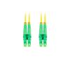 Lanberg patchcord światłowód SM LC/APC-LC/APC DUPLEX 3mm LSZH G657A1 żółty (5m) [FO-LALA-SD11-0050-YE]
