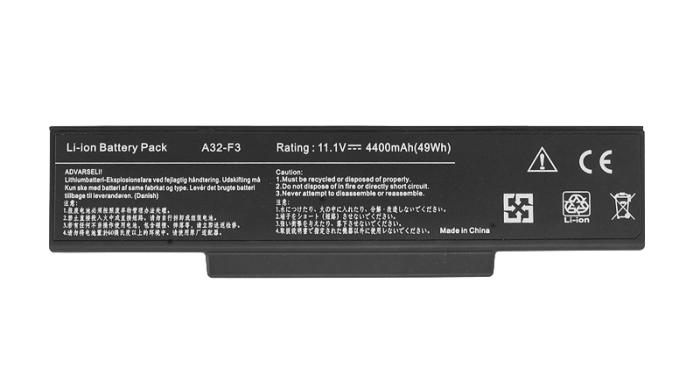 Movano bateria Asus F2, F3, Z94, Z96 11.1V, 4400mAh [BT/AS-F3]
