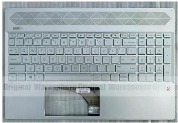 Klawiatura podświetlana z palmrestem do notebooków HP Pavilion 15-CS 15CS srebrna [L24752-001]