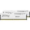 DDR5 64GB (2x32GB) 6000 MHz Kingston Fury Beast White XMP CL30 30-36-36 1.4V [KF560C30BWK2-64]