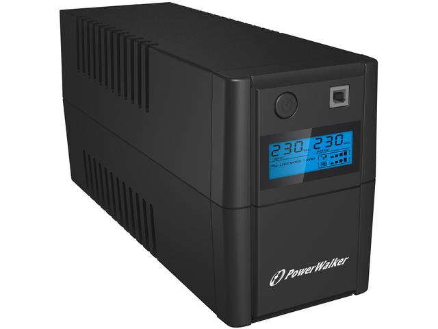 UPS POWERWALKER LINE-INTERACTIVE 650VA, 4X IEC, RJ11 IN/OUT, USB, LCD [VI 650 SHL IEC]