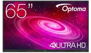 (65) Optoma 1651RK (LED dotykowy, 3840x2160, 350, 6ms) (4xHDMI 2.0, 4xUSB-A 3.0, 1xUSB-A 2.0, 1xUSB-C) głośniki (2x20W), czarny