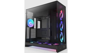 NZXT H9 Flow RGB+ (2025) (czarny) (4x120mm) (2xUSB 3.2 Gen1, 1xUSB-C 3.2 Gen.2x2, 1xjack) [CM-H92FB-P1]