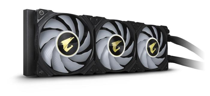 Gigabyte AORUS WATERFORCE X 360 All-in-one Liquid Cooler with Circular LCD Display RGB Fusion 2.0 Triple 120mm ARGB