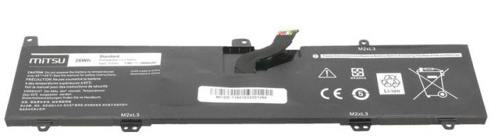 Mitsu bateria Dell Inspiron 11 3162, 3168, 3180 7.4V/7.6V, 3400mAh [BC/DE-11]