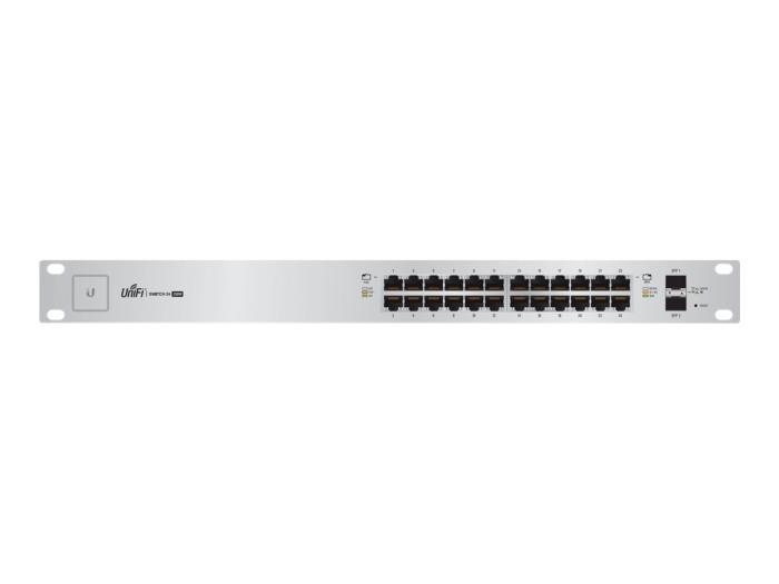 UBIQUITI UniFiSwitch 24x100/1000 2xSFP PoE+ 250W (switch zarządzalny) [US-24-250W]