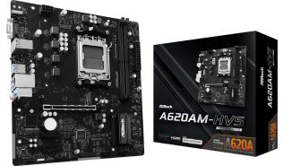 Asrock A620AM-HVS (AMD A620) [AM5, 2xDDR5 do 6800MHz, (HDMI 2.1, VGA) (2xM.2, 1xPCIe 4.0 x16, 2xPCIe 3.0 x1), micro ATX]