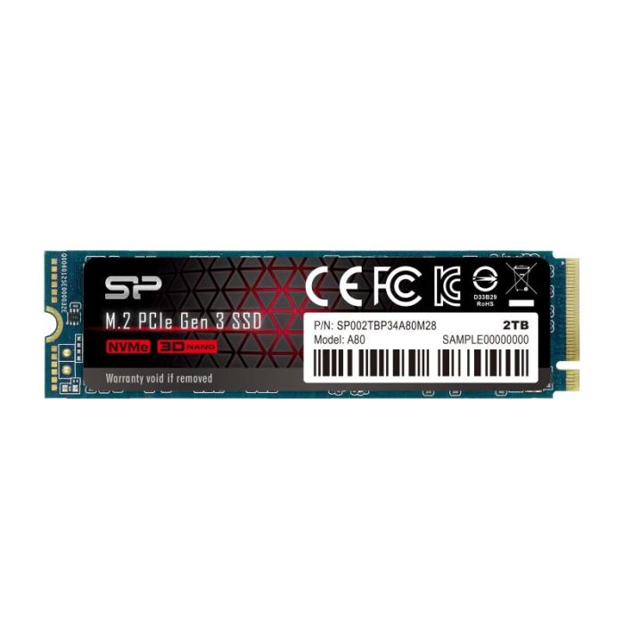 Silicon Power Ace A60 2TB SSD M.2 2280 PCIe Gen3x4 NVMe (3400/3000MB/s) [SP002TBP34A80M28]