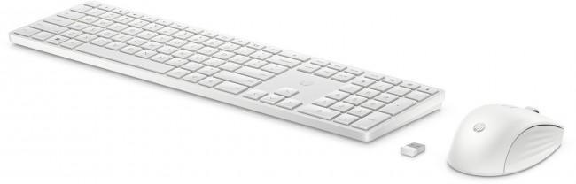 HP 650 Wireless (membranowa, niskoprofilowa) (biały) [4R016AAAKB]
