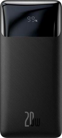 Power Bank Baseus 20000mAh 20W 2xUSB-A + 1xUSB-C (PD) 1xmicroUSB Quick Charge 3.0 LED (czarny) [PPDML-M01]