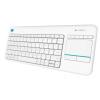 Logitech Wireless K400 Plus Touch (membranowa, niskoprofilowa z touchpadem)) (biały) [920-007146]