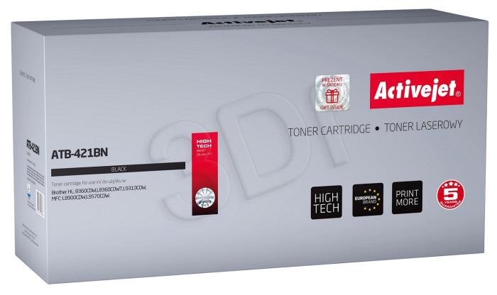 ATB-421BN - czarny, toner drukujący ActiveJet, 3000 stron, zamiennik TN-421BK (Brother DCP-L8410CDW, HL-L8260CDW, HL-L8360CDW, MFC-L8690CDW, MFC-L8900CDW)