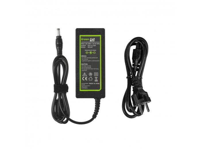 GreenCell zasilacz do laptopa LENOVO 20V / 3.25A / 65W z wtyczką 5.5x2.5mm [AD33P]