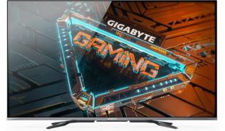 (55) Gigabyte S55U (VA 4K, 3840x2160, 500/1500, 2ms, 140% sRGB, 120Hz) (2xHDMI 2.1, 2xHDMI 2.0, RJ45, USB 3.0) głośniki, czarny