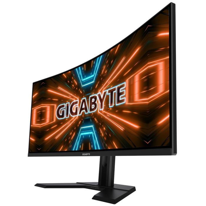 34’’ Gigabyte G34WQC A (VA 4K zakrzywiony 1500R, 3440x1440, 350, 1ms, 120% sRGB, HDR 400, 144Hz) (2xHDMI 2.0, 2xDP 1.4) głośniki, czarny