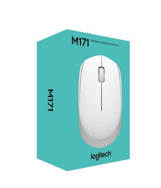 Logitech M171 Nano Wireless Mouse White 1000dpi (optyczno-radiowa, 1, 3) [910-006867]