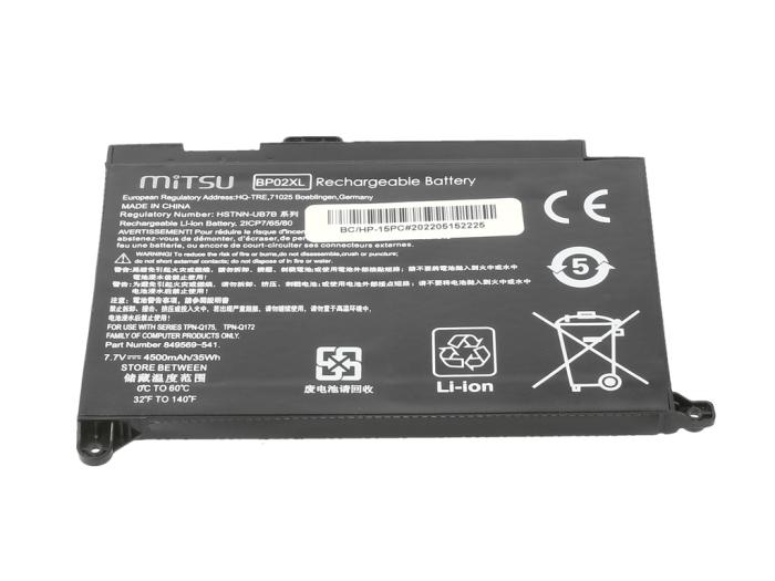 Mitsu bateria HP Pavilion 15-AU, 15-AW 7.7V, 4500mAh (35Wh) 2 ogniwa [BC/HP-15PC]