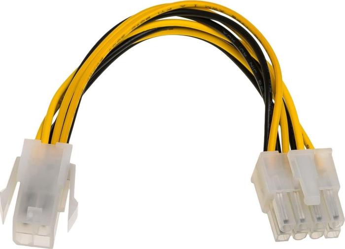 Akyga adapter zasilania Molex 4-pin ATX / EPS 8-pin [AK-CA-10]