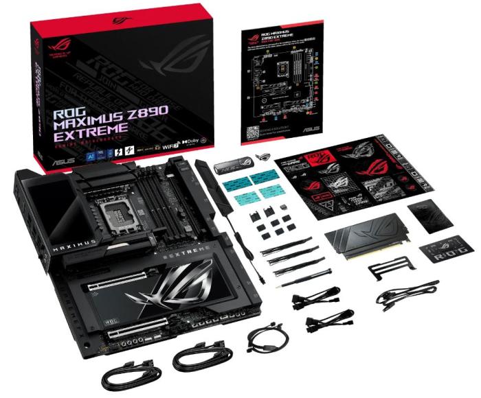Asus ROG MAXIMUS Z890 EXTREME [S1851, 4xDDR5 do 9200MHz, (HDMI 2.1) (6xM.2, 2xPCIe 5.0 x16, 1xPCIe 4.0 x4, WiFi7, BT 5.4, ATX]