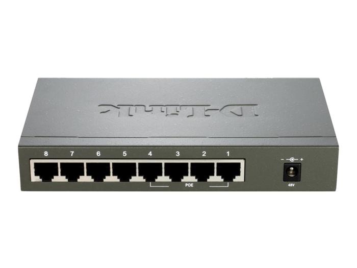 D-Link DES-1008PA Desktop Switch PoE 10/100 Mbit/s 8-port
