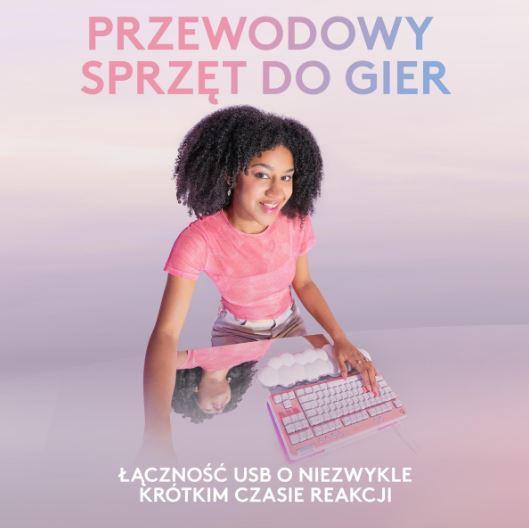 Logitech G713 Tactile (mechaniczna, GX Brown) (biały) [920-010422]