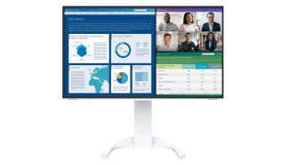 (27) Eizo FlexScan EV2740X-WT (IPS LED, 3840x2160, 350, 5ms, 60Hz) (2xHDMI 2.0, DP 1.2, USB-C 3.0 alt DP, 2xUSB 3.0, RJ-45, Audio) vesa, pivot, głośniki (2x2W), biały
